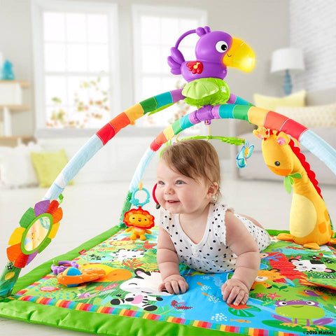 BABY PLAY GYM MULTI-FUNCTION PIANO FITNESS RACK 3 IN 1 MUSIC INFANT ACTIVITY PLAY MAT