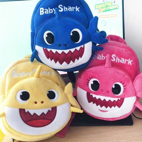 2019 New Baby Plush Shark Backpack