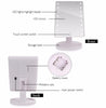LED Lights Touch Screen Makeup Mirror