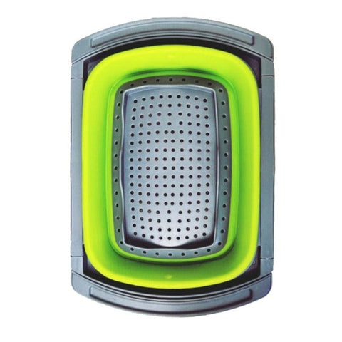 Collapsible Kitchen Colander & Washing Basket - Fruit, Meat & Vegetable Strainer/Drainer