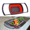 Collapsible Kitchen Colander & Washing Basket - Fruit, Meat & Vegetable Strainer/Drainer