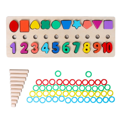 Montessori Math Toys 3 In 1 Digital Shape