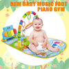 BABY PLAY GYM MULTI-FUNCTION PIANO FITNESS RACK 3 IN 1 MUSIC INFANT ACTIVITY PLAY MAT