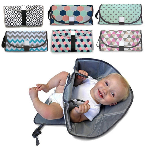 Soft Foldable Changing Pad and Diaper Bag